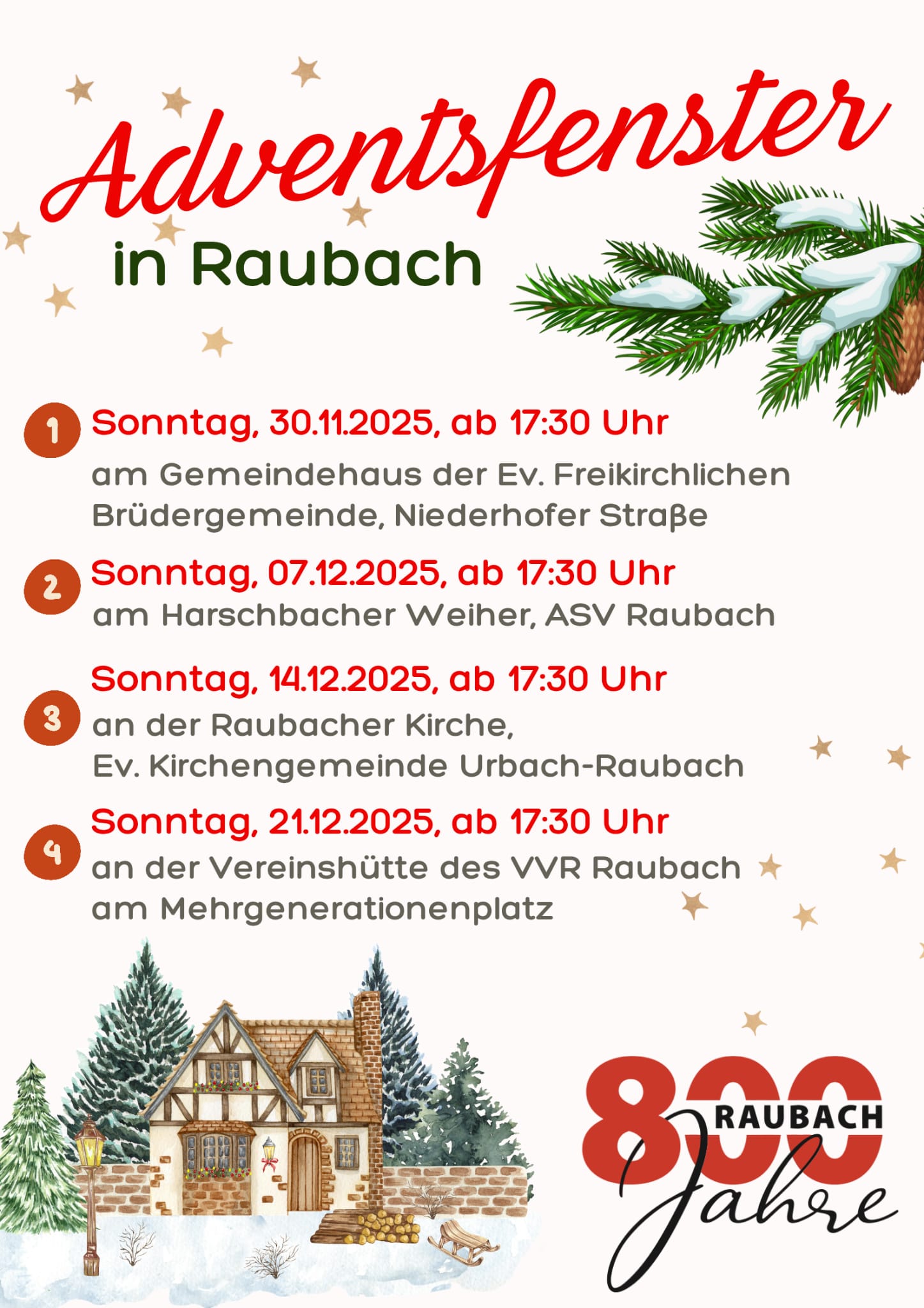Adventsfenster Raubach
